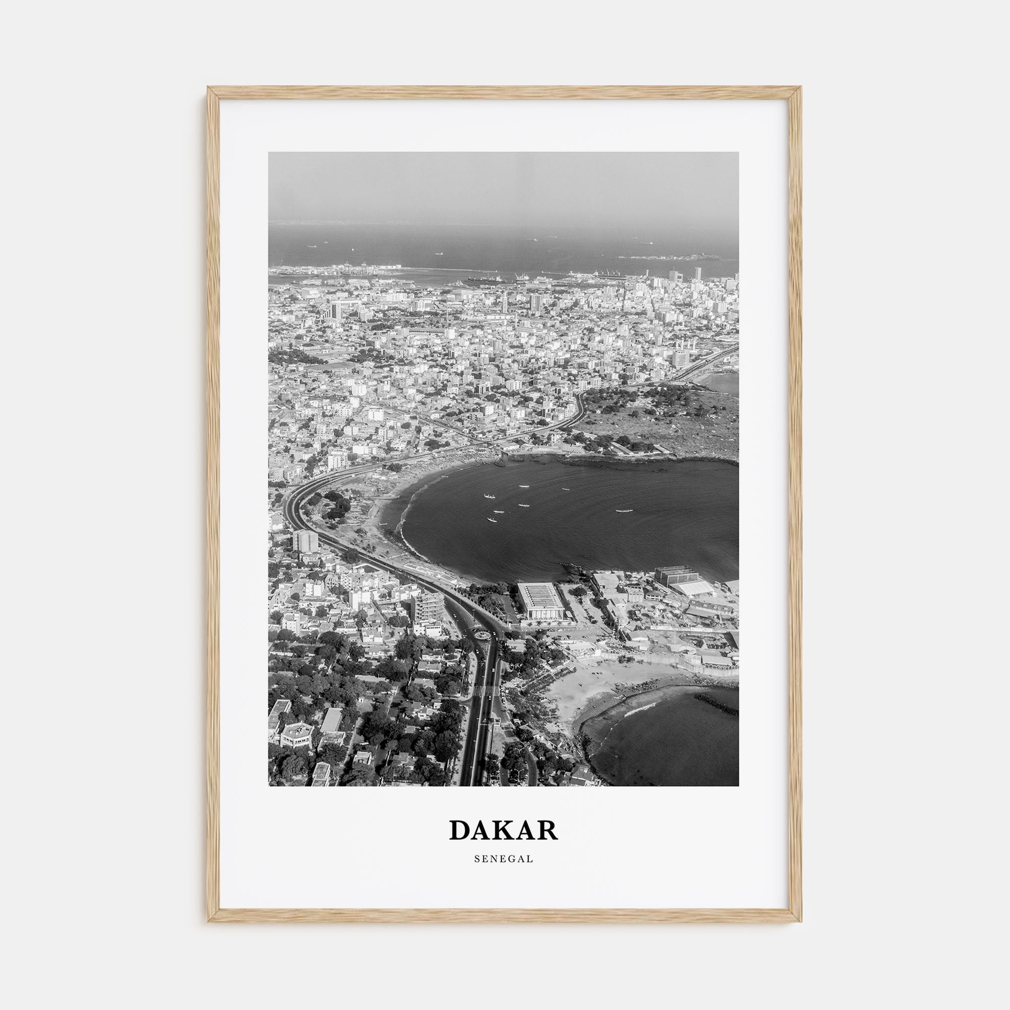 Dakar Portrait B&W No 1 Poster