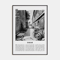 Dakar Travel B&W No 1 Poster