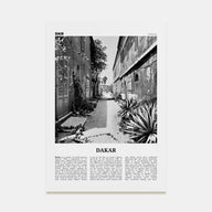 Dakar Travel B&W No 1 Poster