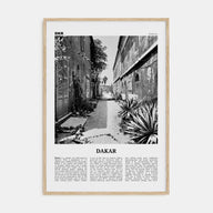 Dakar Travel B&W No 1 Poster