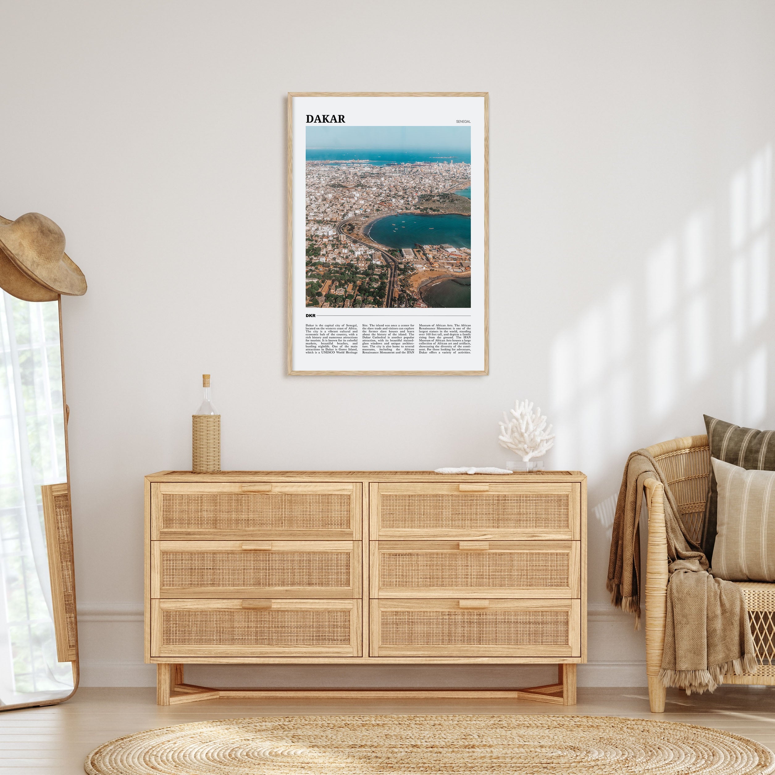 Dakar Travel Color Poster