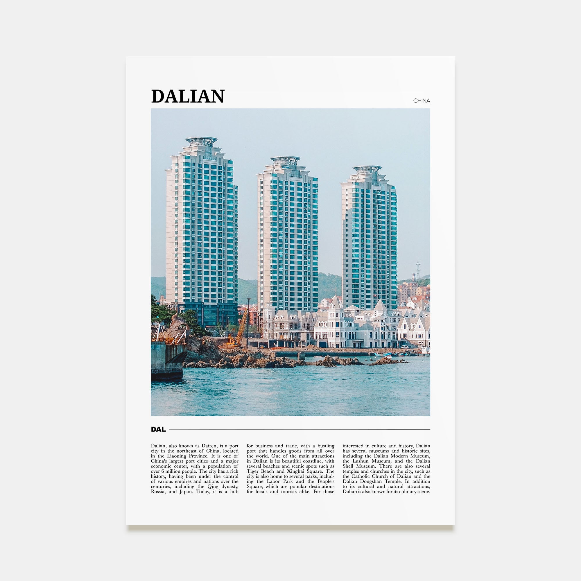 Dalian Travel Color Poster
