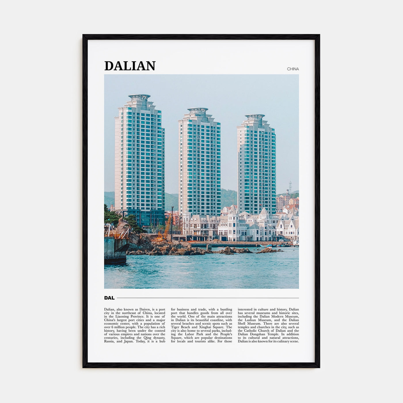 Dalian Travel Color Poster