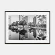 Dallas Landscape B&W Poster