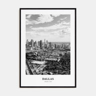Dallas Portrait B&W No 3 Poster