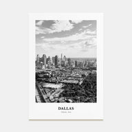 Dallas Portrait B&W No 3 Poster