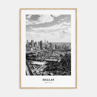 Dallas Portrait B&W No 3 Poster