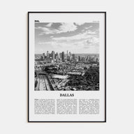 Dallas Travel B&W No 3 Poster