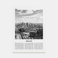 Dallas Travel B&W No 3 Poster