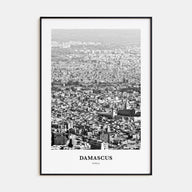 Damascus Portrait B&W Poster