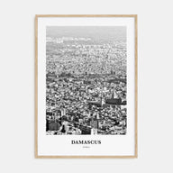 Damascus Portrait B&W Poster