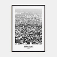 Damascus Portrait B&W Poster