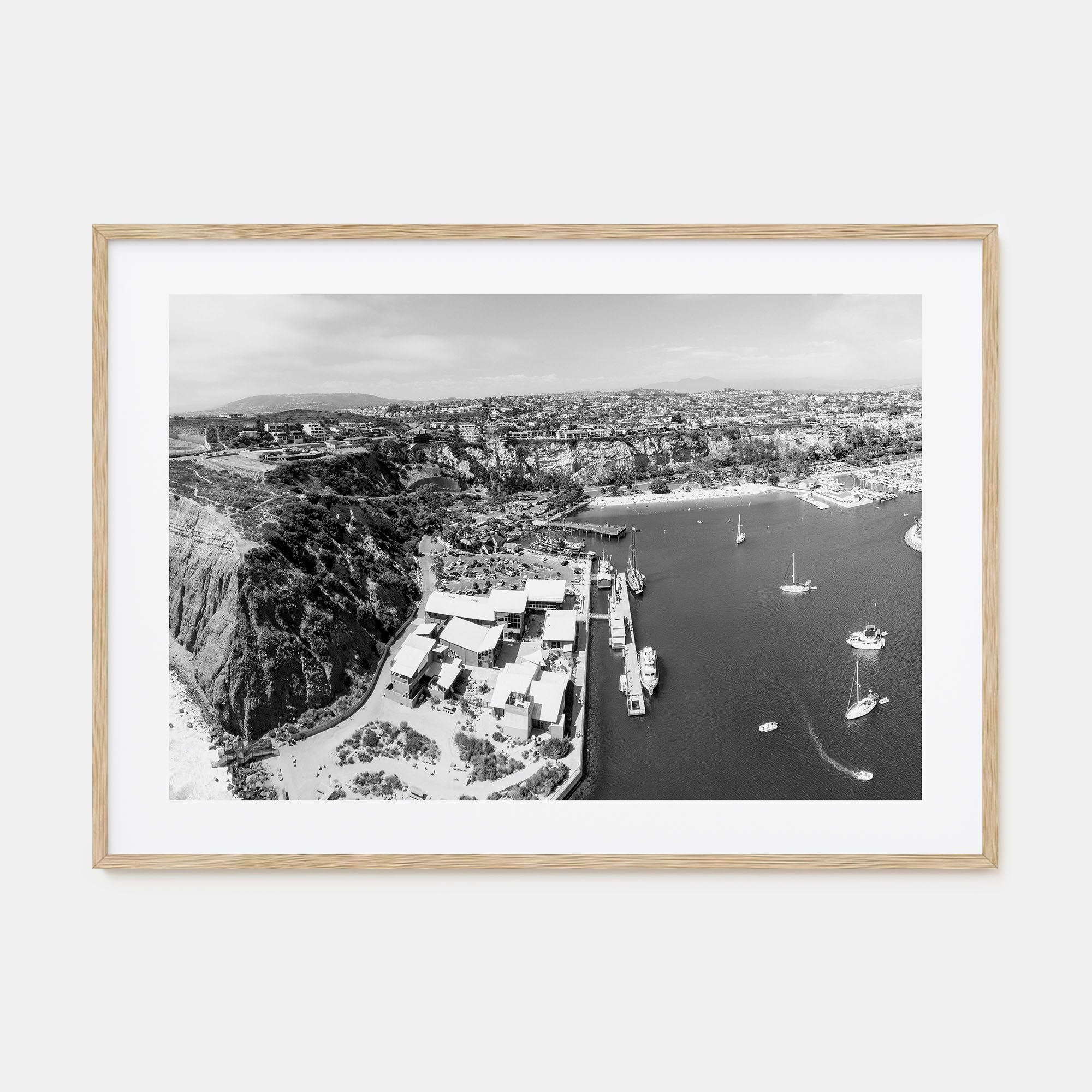 Dana Point Landscape B&W Poster