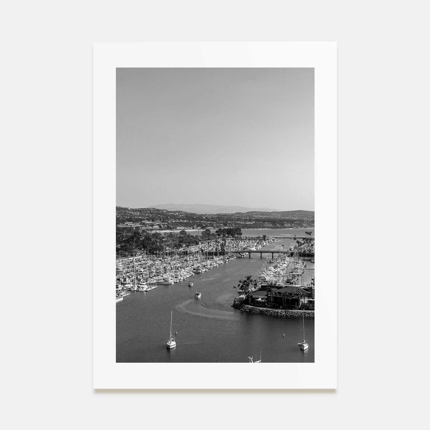 Dana Point Photo B&W Poster