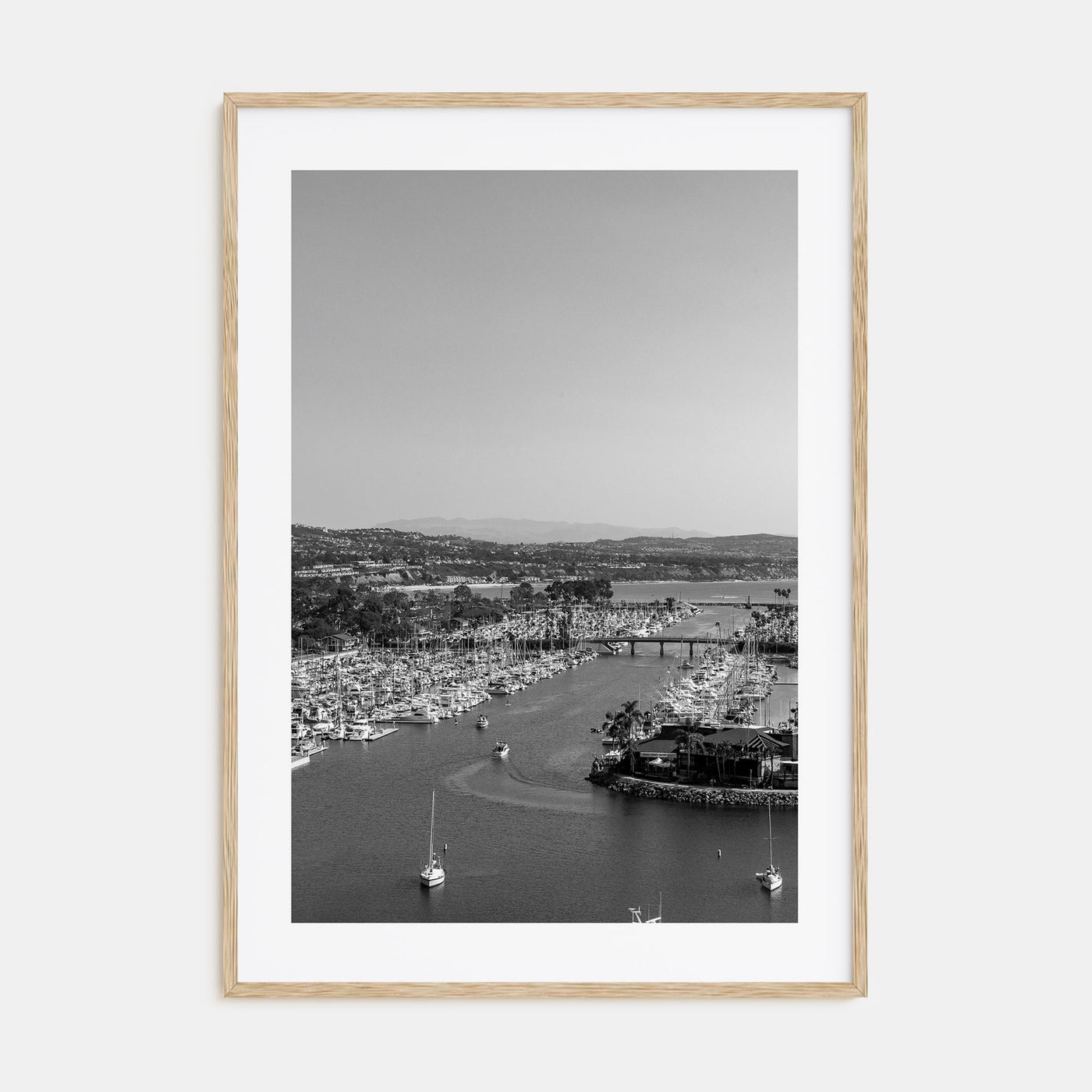 Dana Point Photo B&W Poster