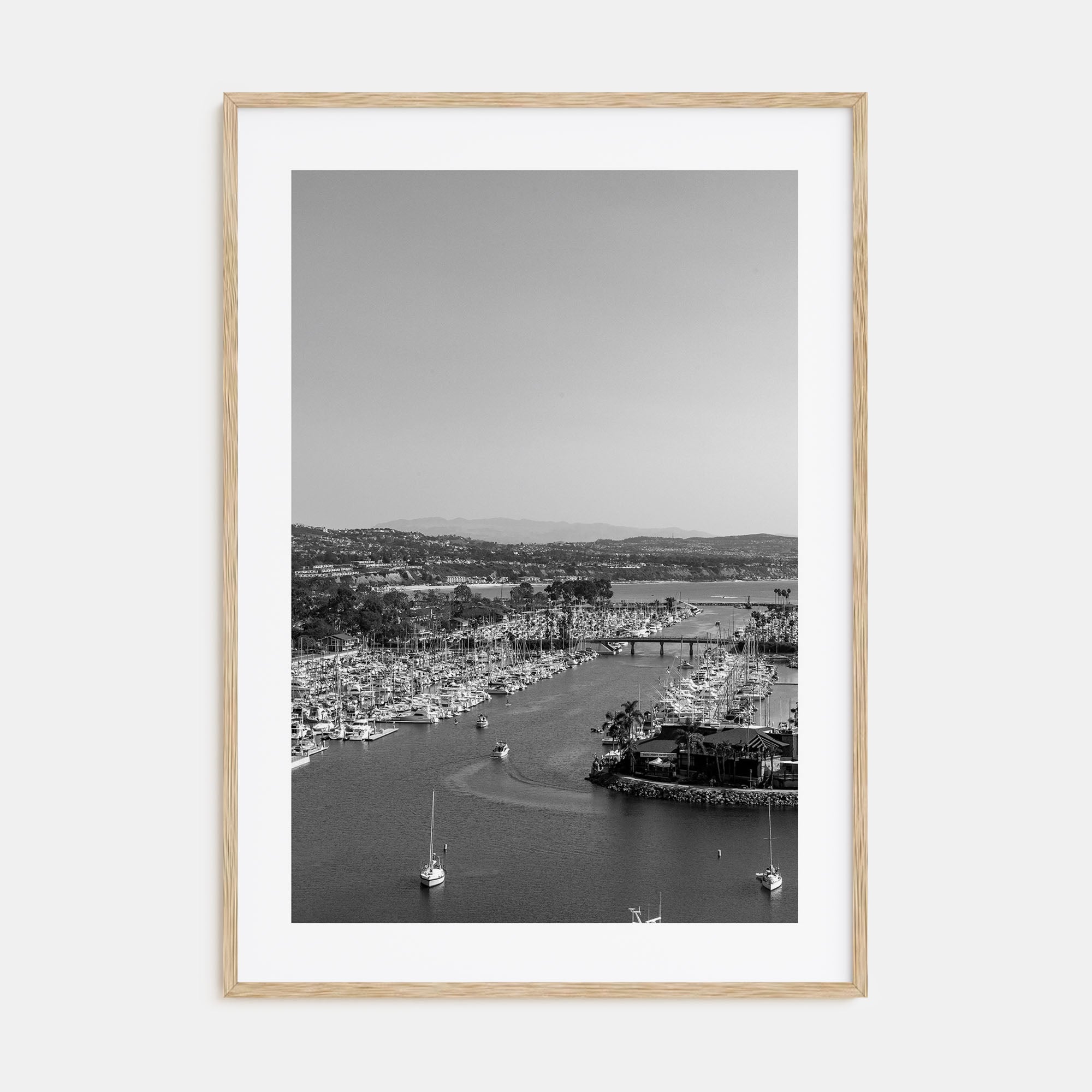Dana Point Photo B&W Poster
