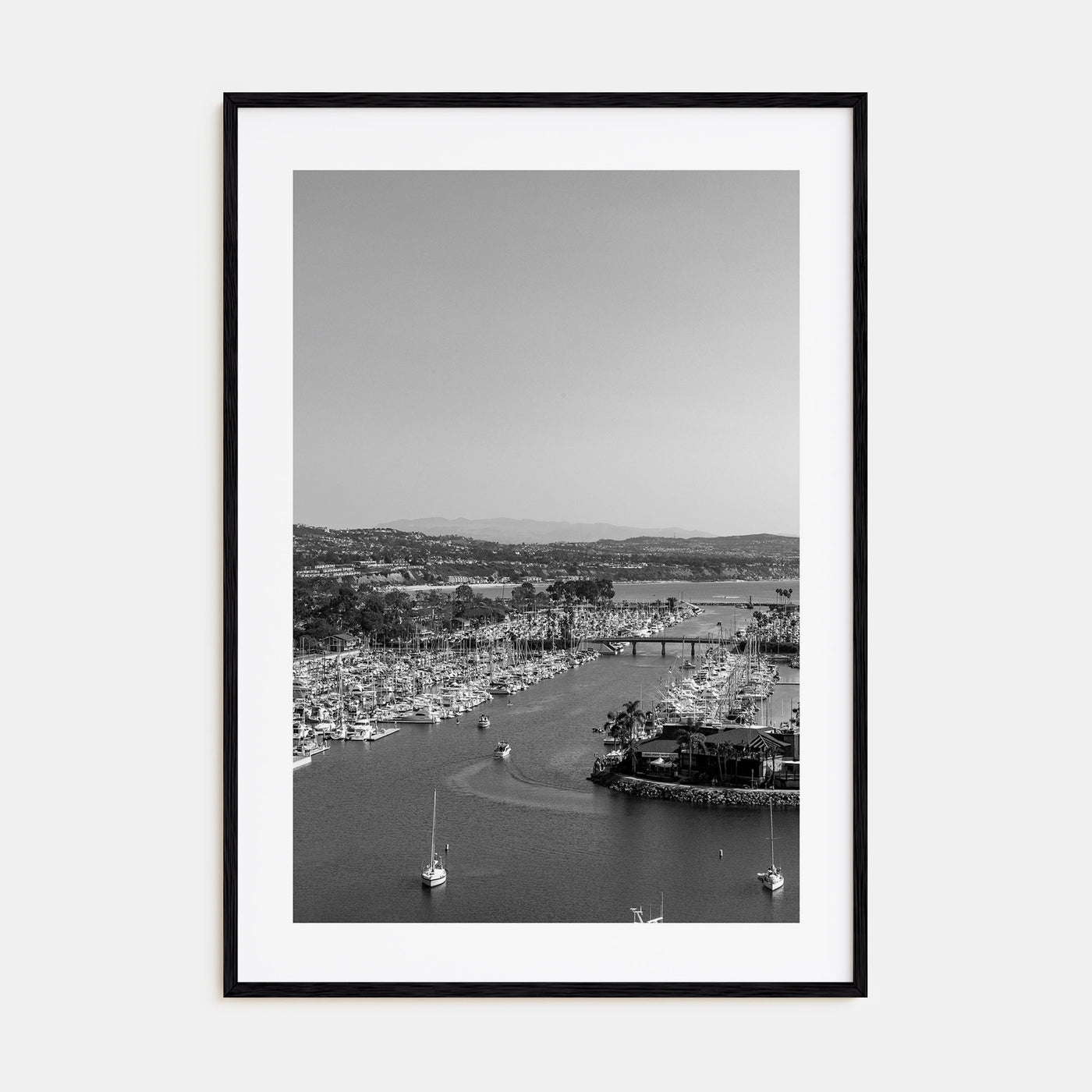 Dana Point Photo B&W Poster