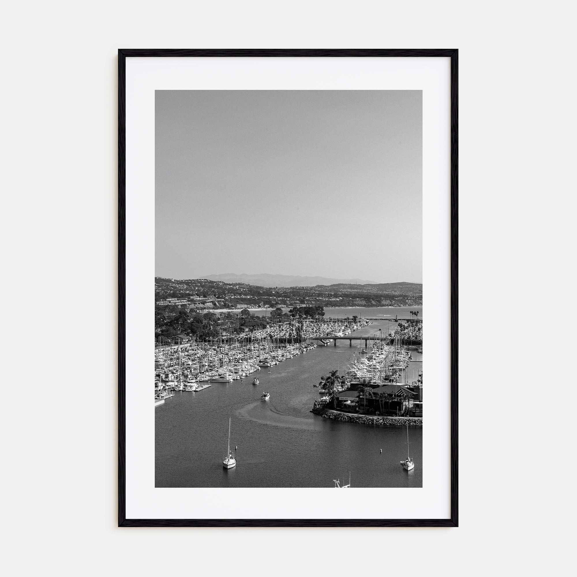 Dana Point Photo B&W Poster