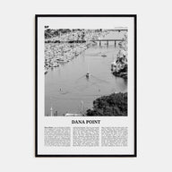 Dana Point Travel B&W Poster