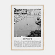 Dana Point Travel B&W Poster