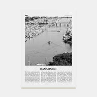 Dana Point Travel B&W Poster