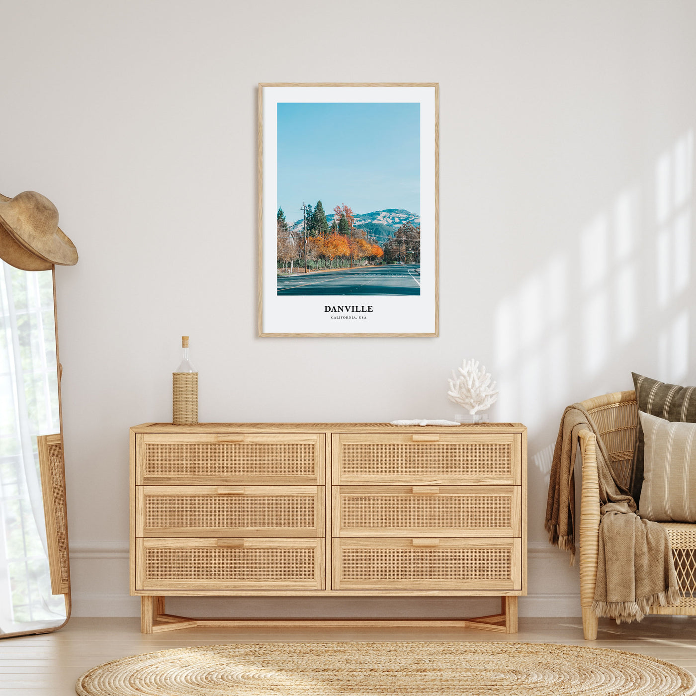 Danville, California Portrait Color Poster