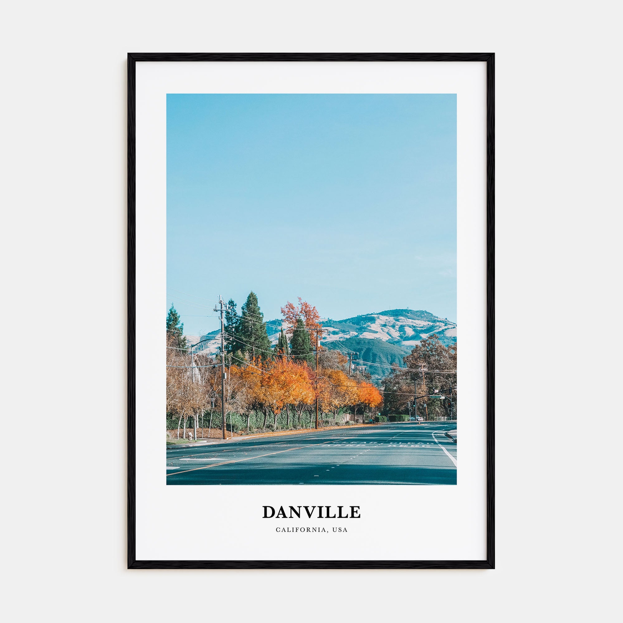 Danville, California Portrait Color Poster