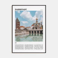 Darmstadt Travel Color Poster