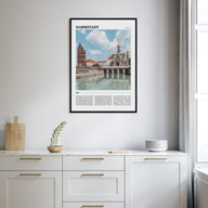 Darmstadt Travel Color Poster