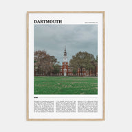 Dartmouth, New Hampshire Travel Color Poster