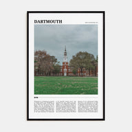 Dartmouth, New Hampshire Travel Color Poster