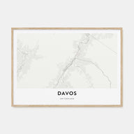 Davos Map Landscape Poster