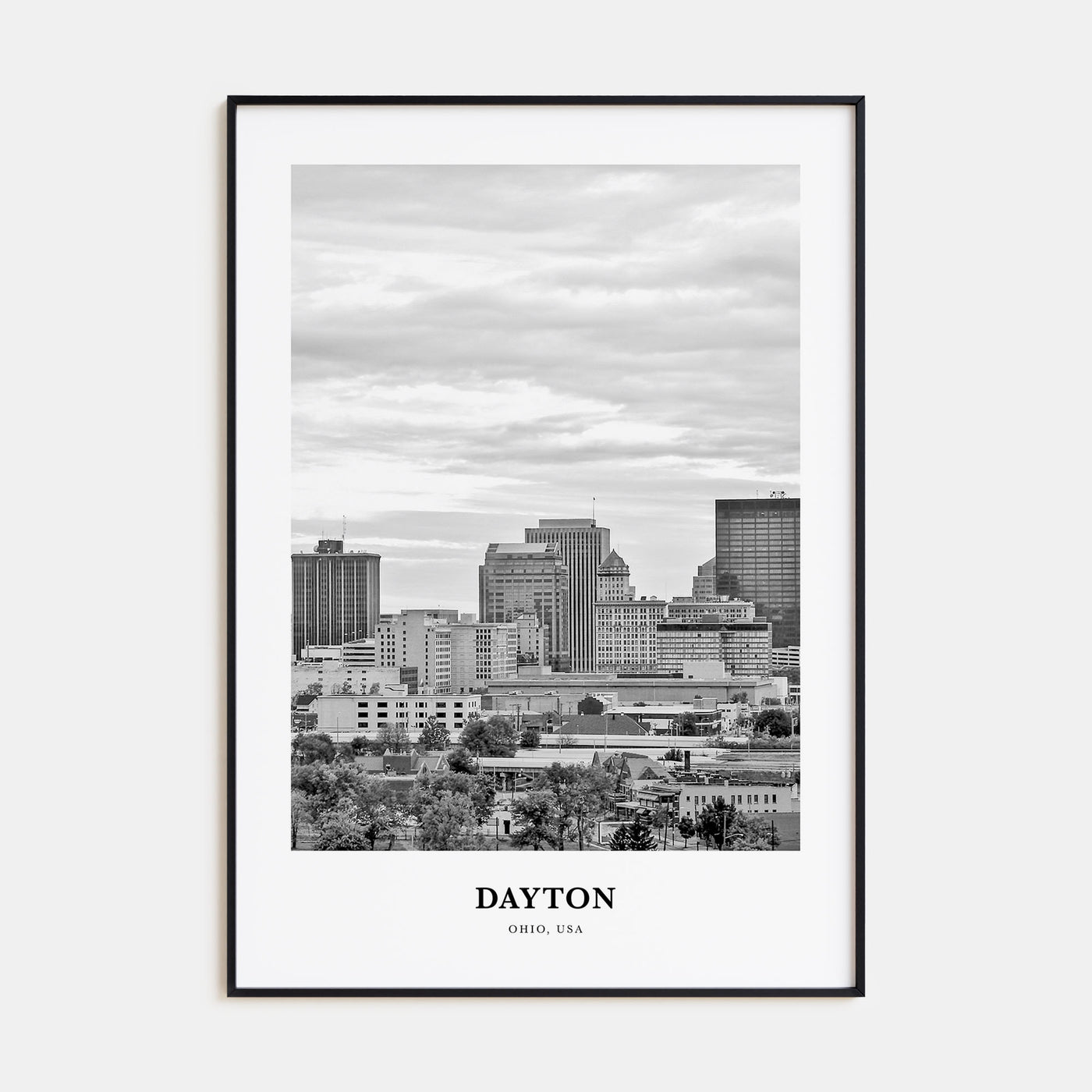 Dayton Portrait B&W Poster