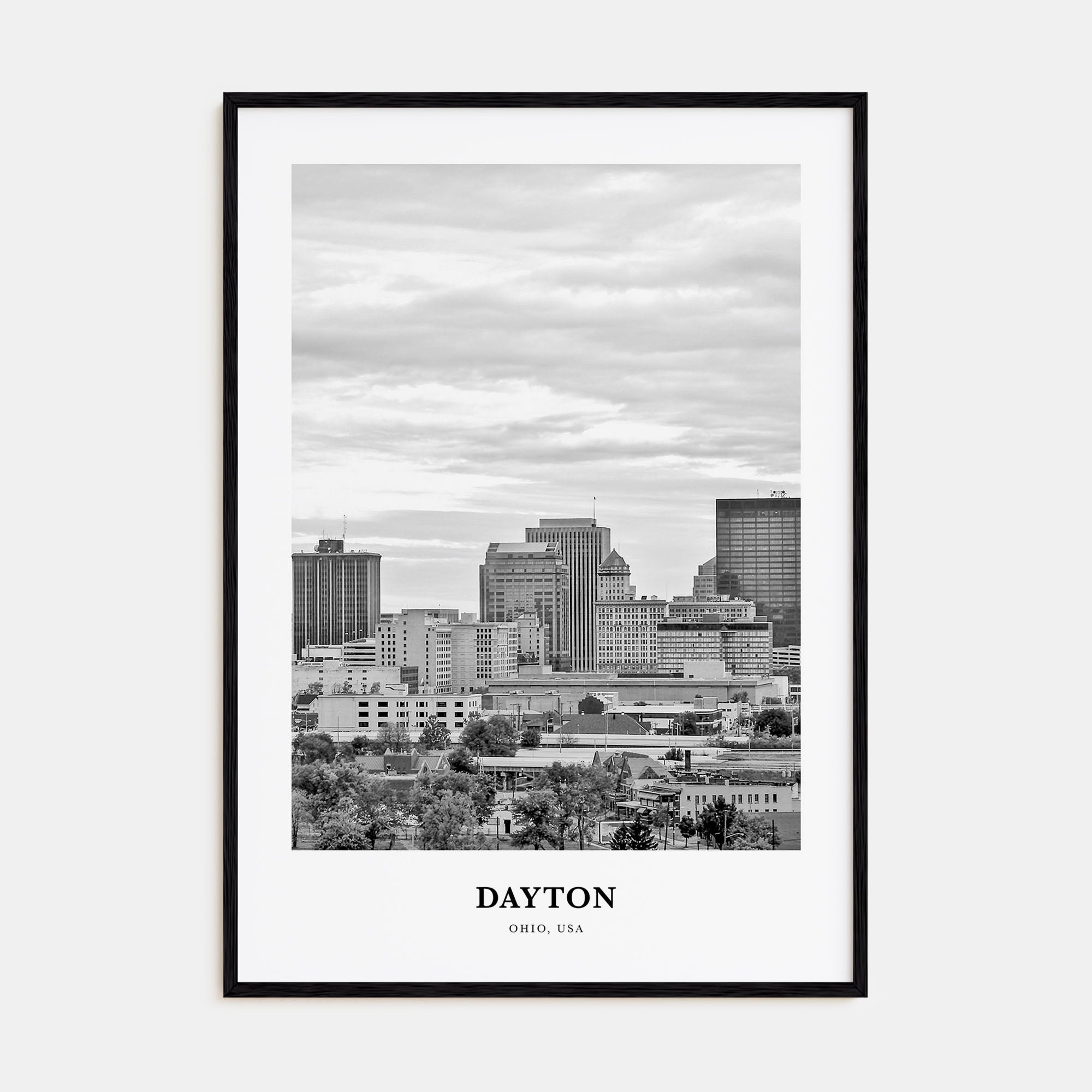 Dayton Portrait B&W Poster