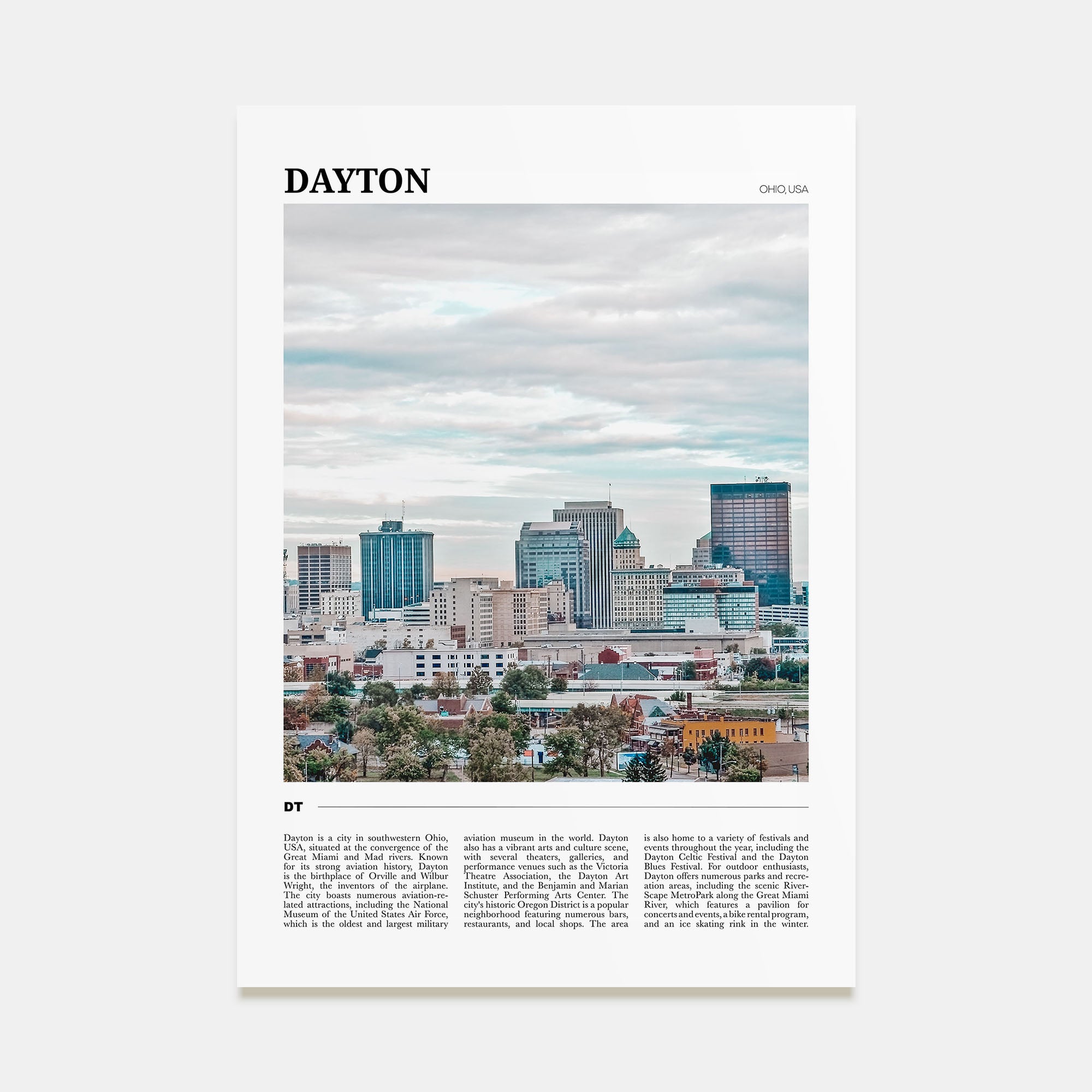 Dayton Travel Color Poster
