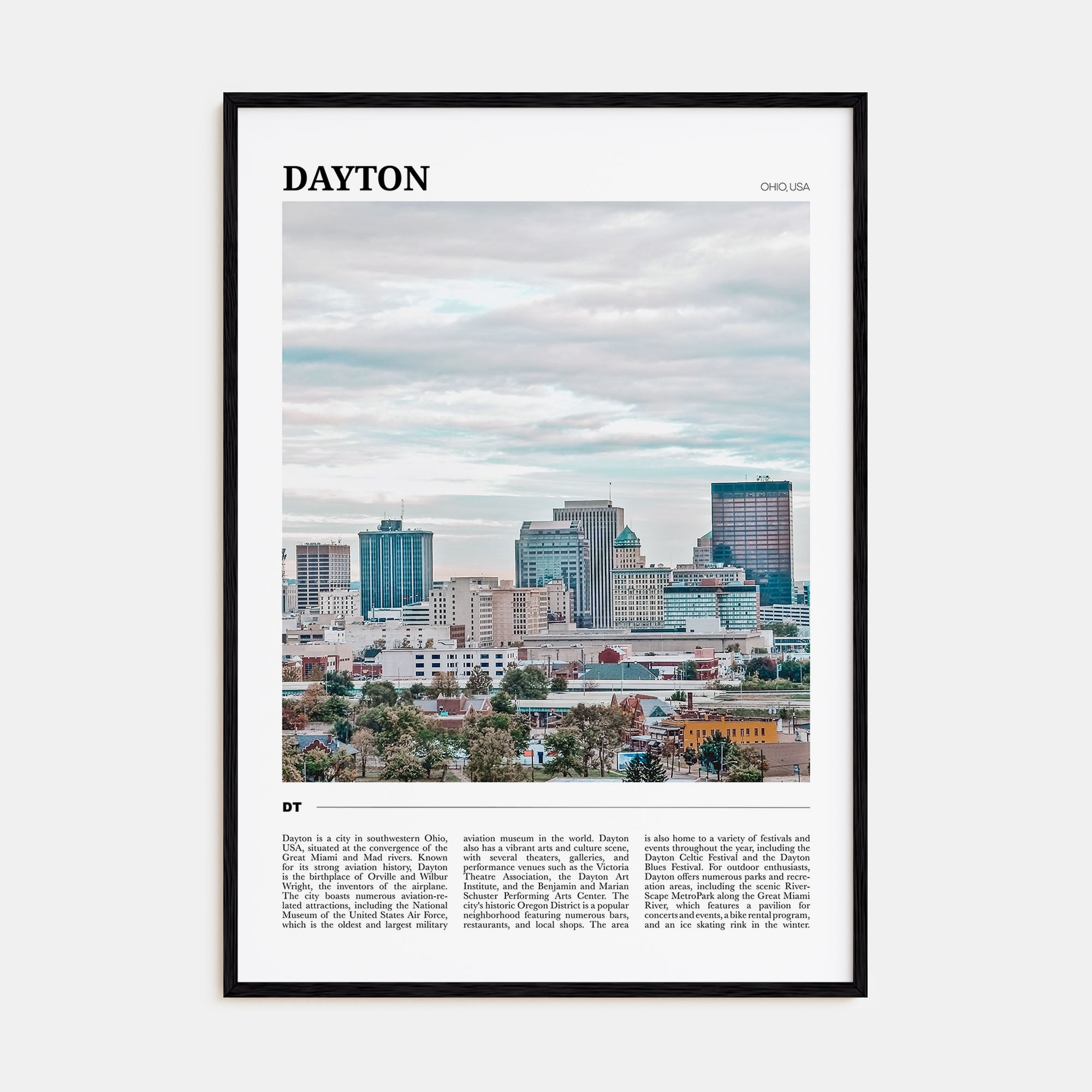 Dayton Travel Color Poster