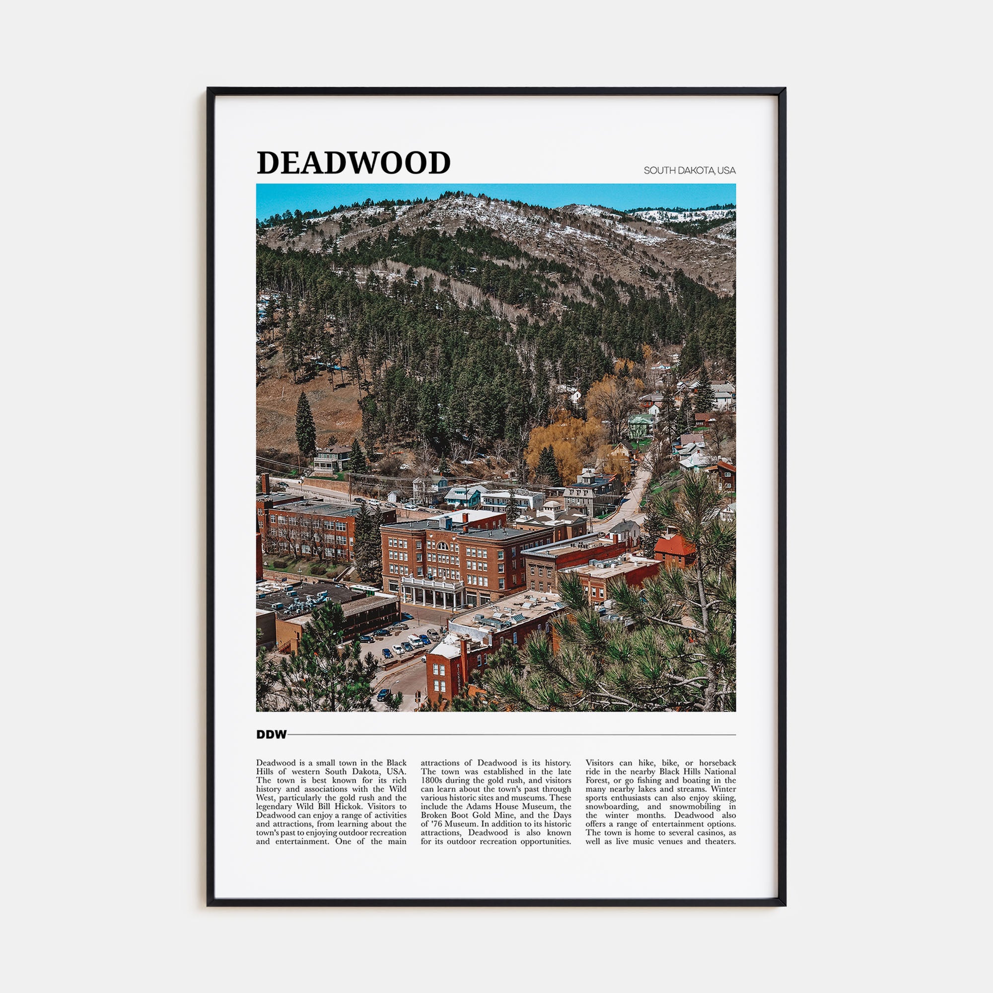 Deadwood Travel Color Poster