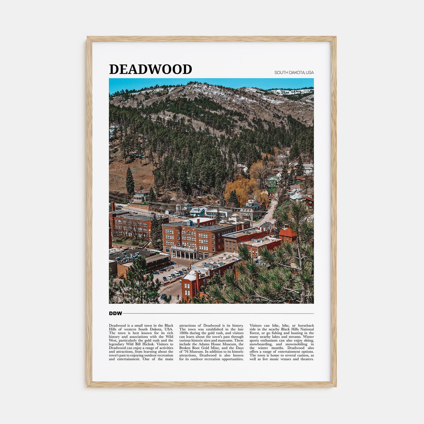 Deadwood Travel Color Poster