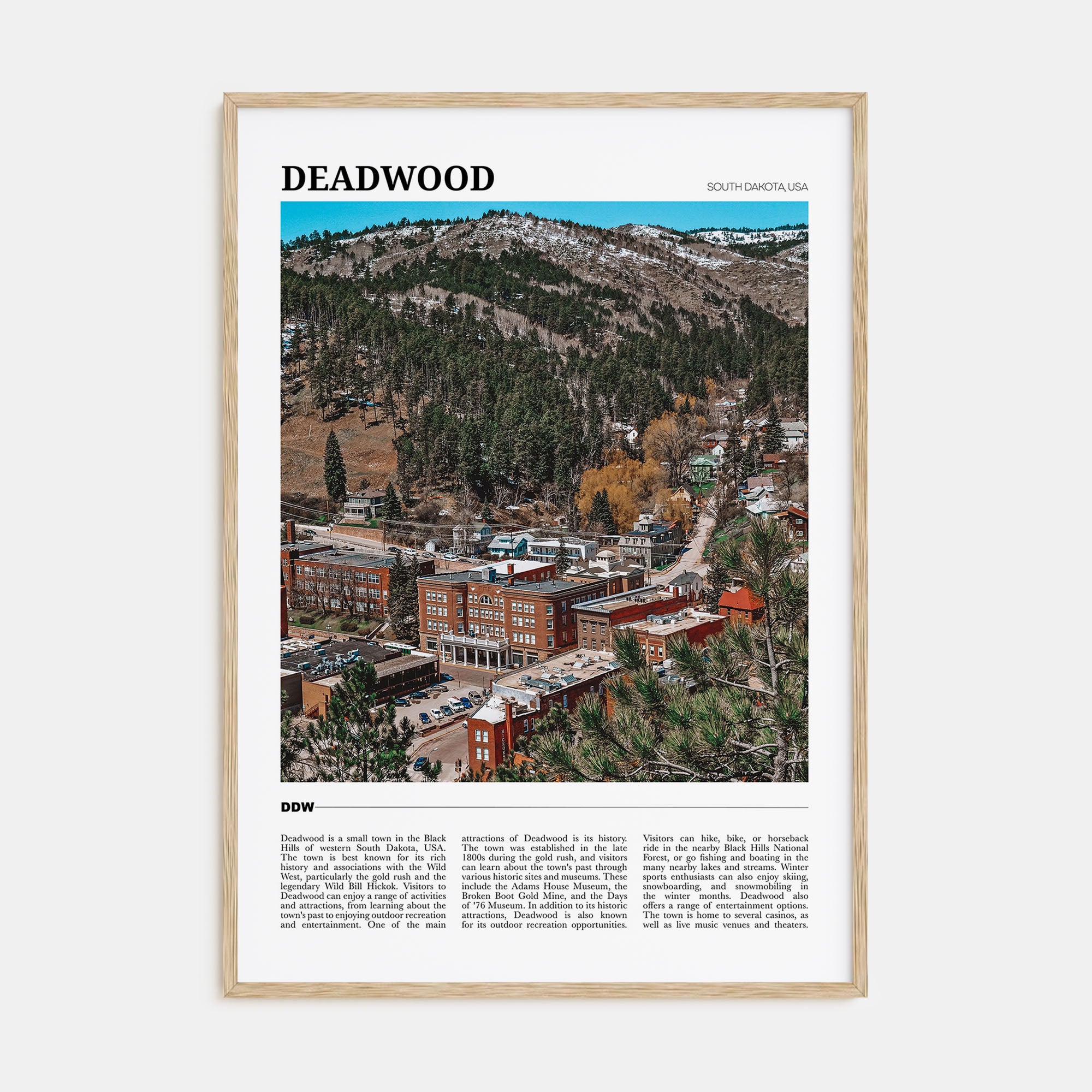 Deadwood Travel Color Poster