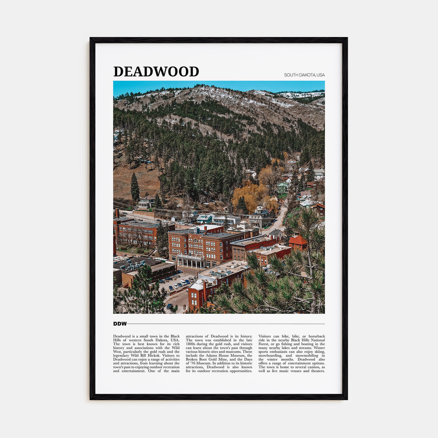 Deadwood Travel Color Poster