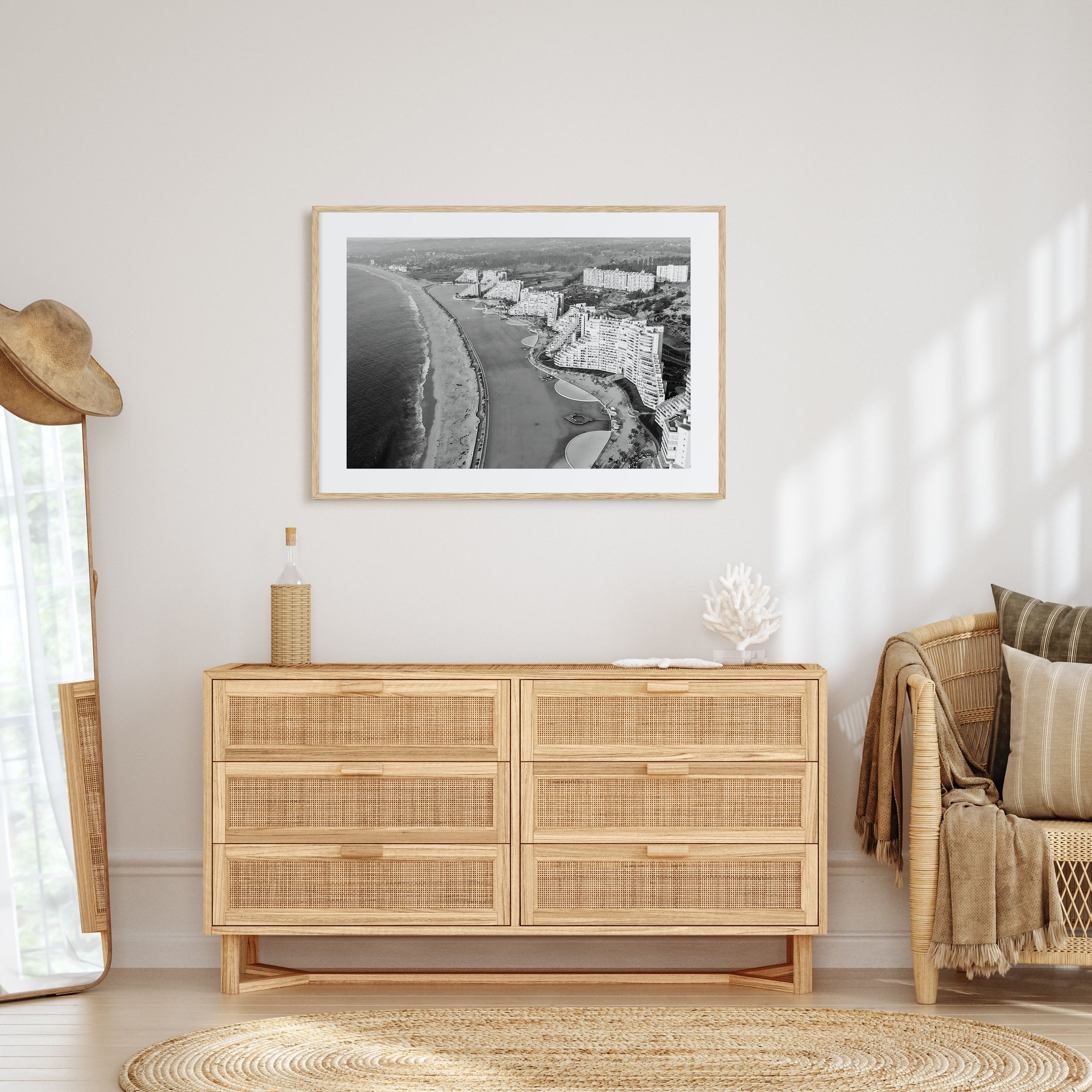 Del Mar Landscape B&W Poster