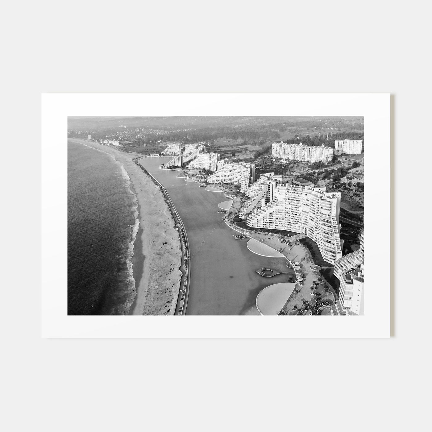 Del Mar Landscape B&W Poster