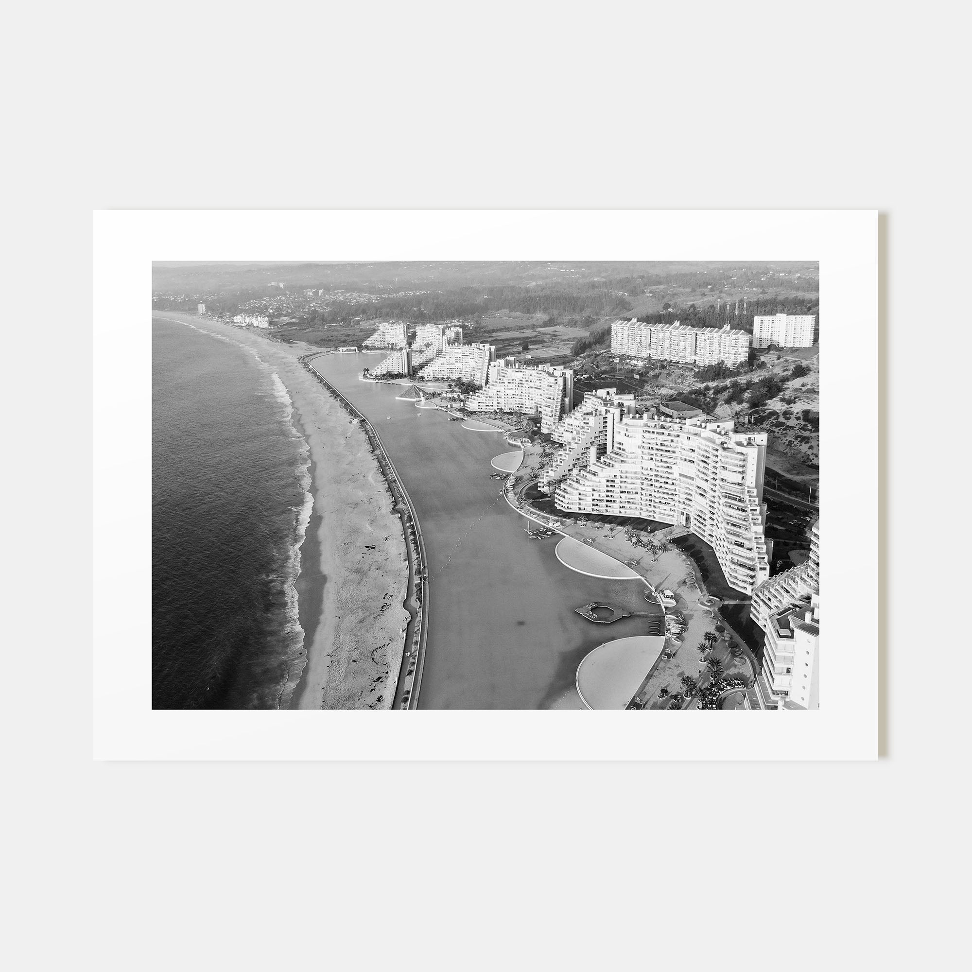 Del Mar Landscape B&W Poster