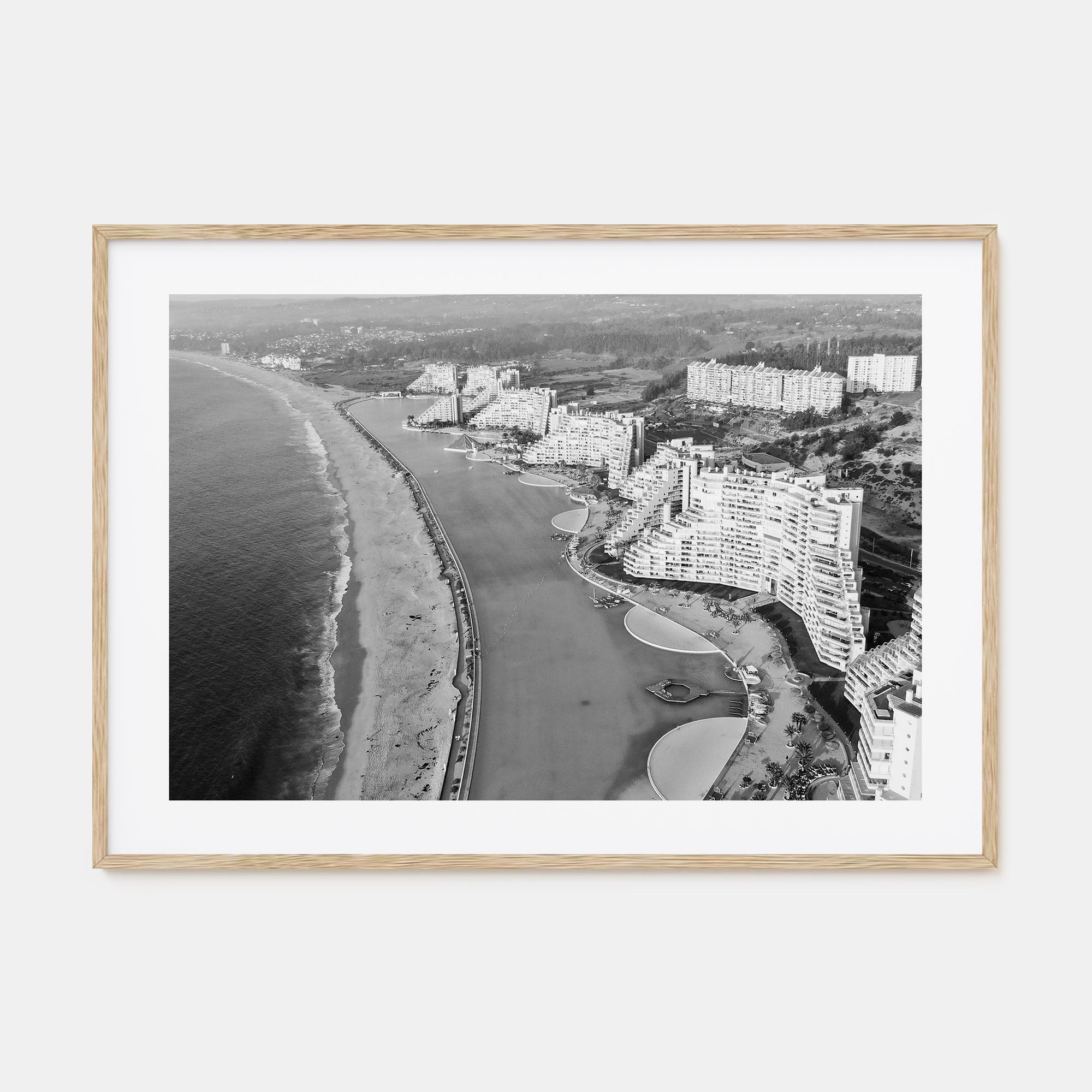 Del Mar Landscape B&W Poster