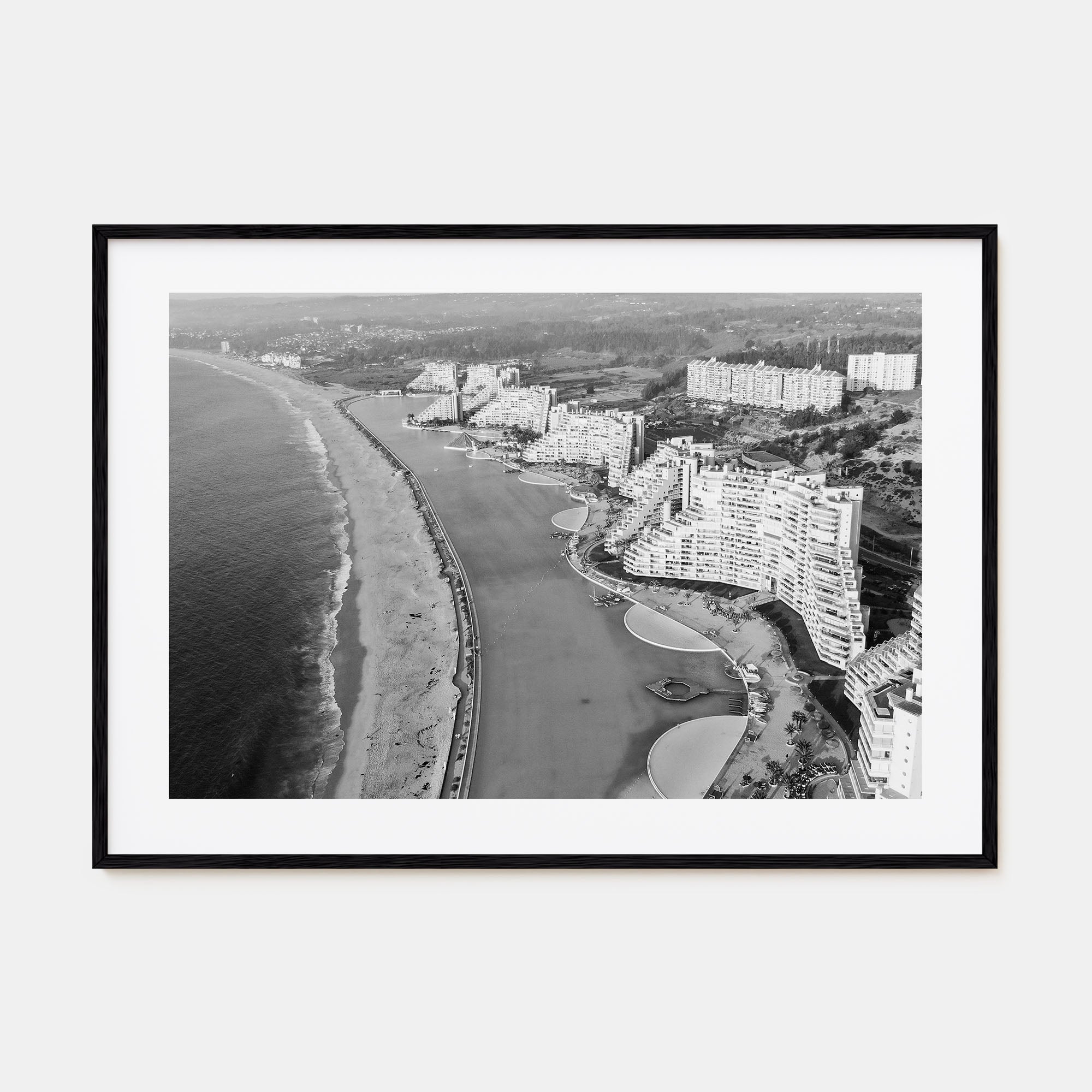 Del Mar Landscape B&W Poster
