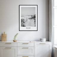 Del Mar Portrait B&W No 1 Poster