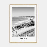 Del Mar Portrait B&W No 2 Poster