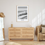 Del Mar Portrait B&W No 2 Poster