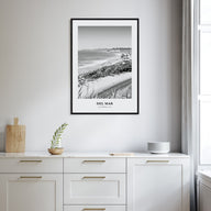 Del Mar Portrait B&W No 2 Poster