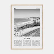 Del Mar Travel B&W No 2 Poster